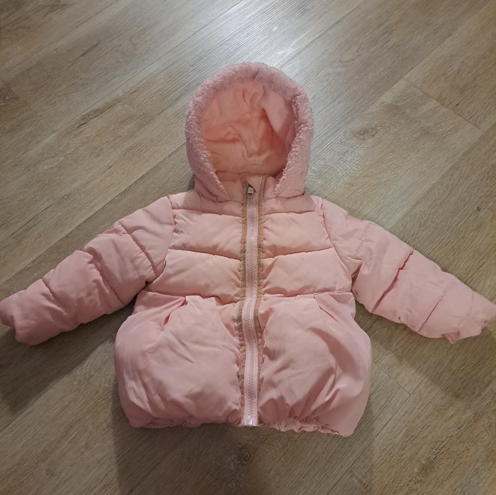 Steve Madden Kids Puffy Blush Pink Fleece Jacket Winter Baby's Size 18M